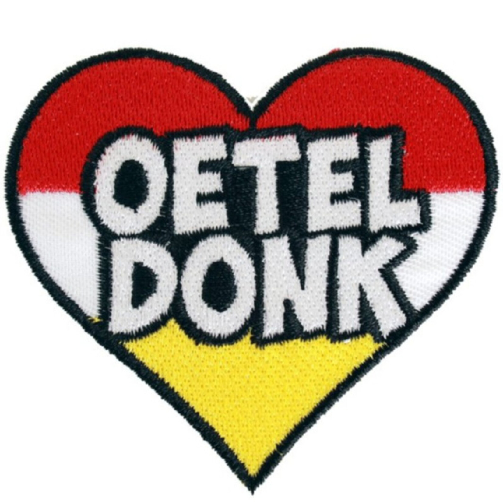 Party Planet Oeteldonk rood wit geel hartje