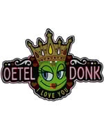 Party Planet Oeteldonk I love you gouden kroon rug embleem kind