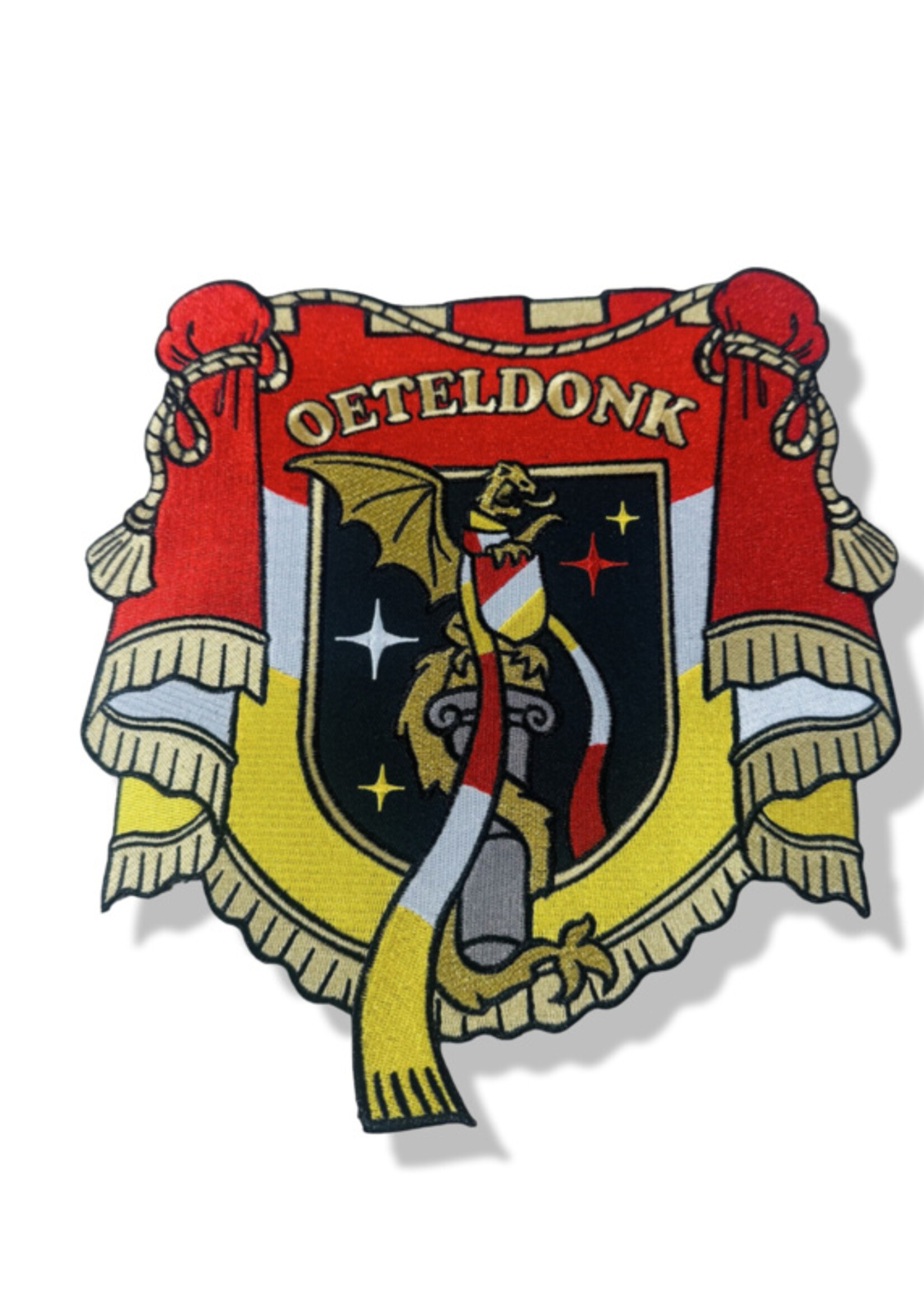 Party Planet Oeteldonk vaandel draak (Rug)