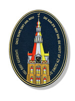 Party Planet Onze ouwe Sint Jan (blauw) rug embleem