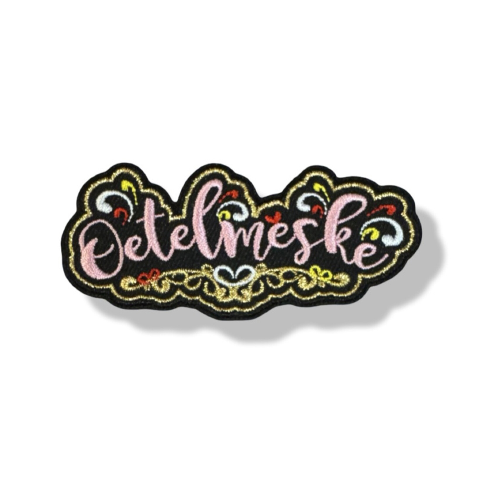 Party Planet Oetelmeske roze rug embleem kind