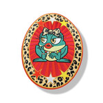 Party Planet Embleem kikker ovaal met panter (groot)