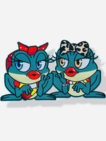 Party Planet Embleem kikker vriendinnen (groot)