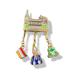 Party Planet Pin Sint Jan met 3 bedels*
