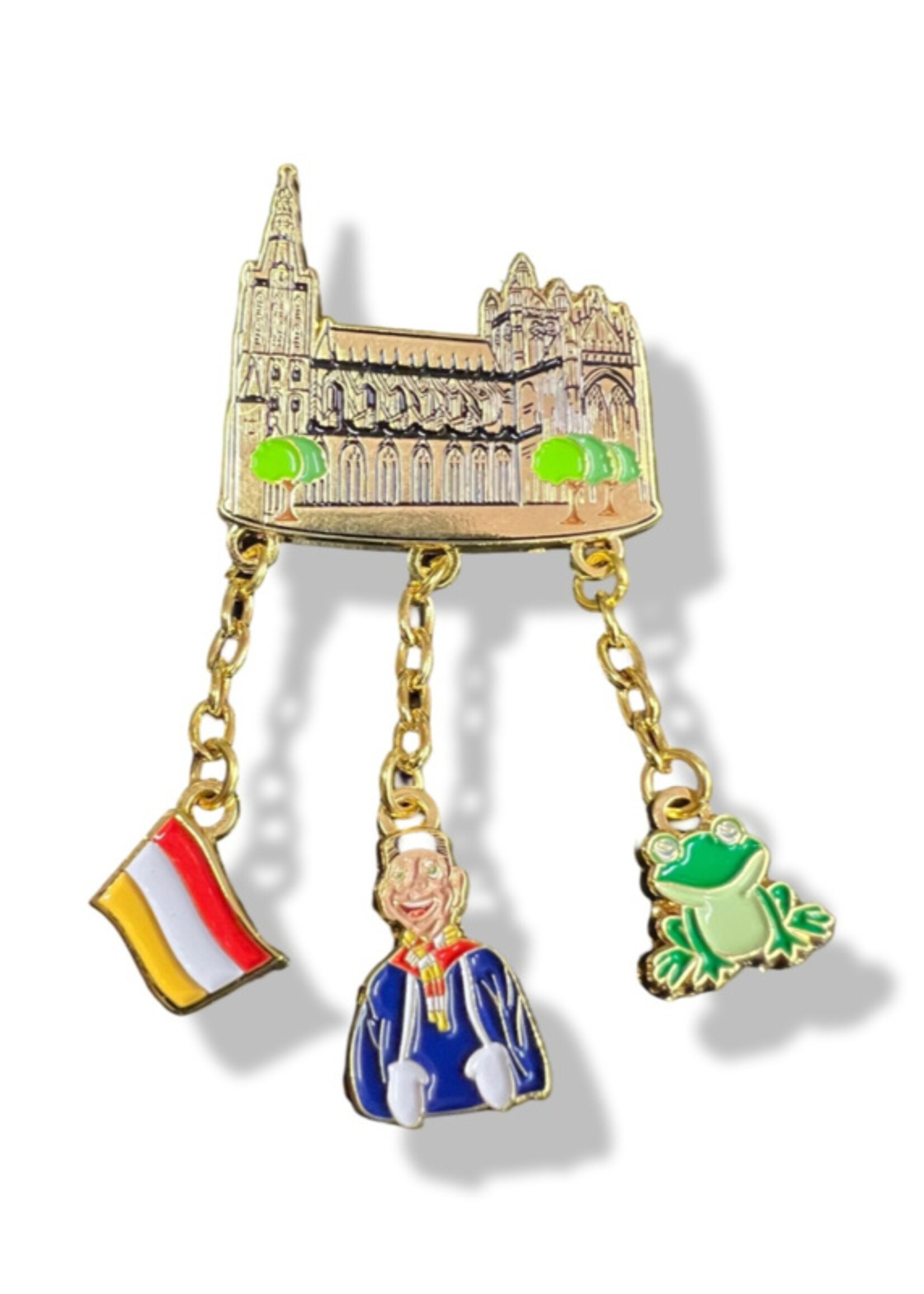 Party Planet Pin Sint Jan met 3 bedels*