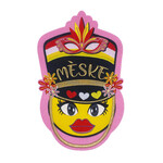Party Planet Meske Emoji Roze groot