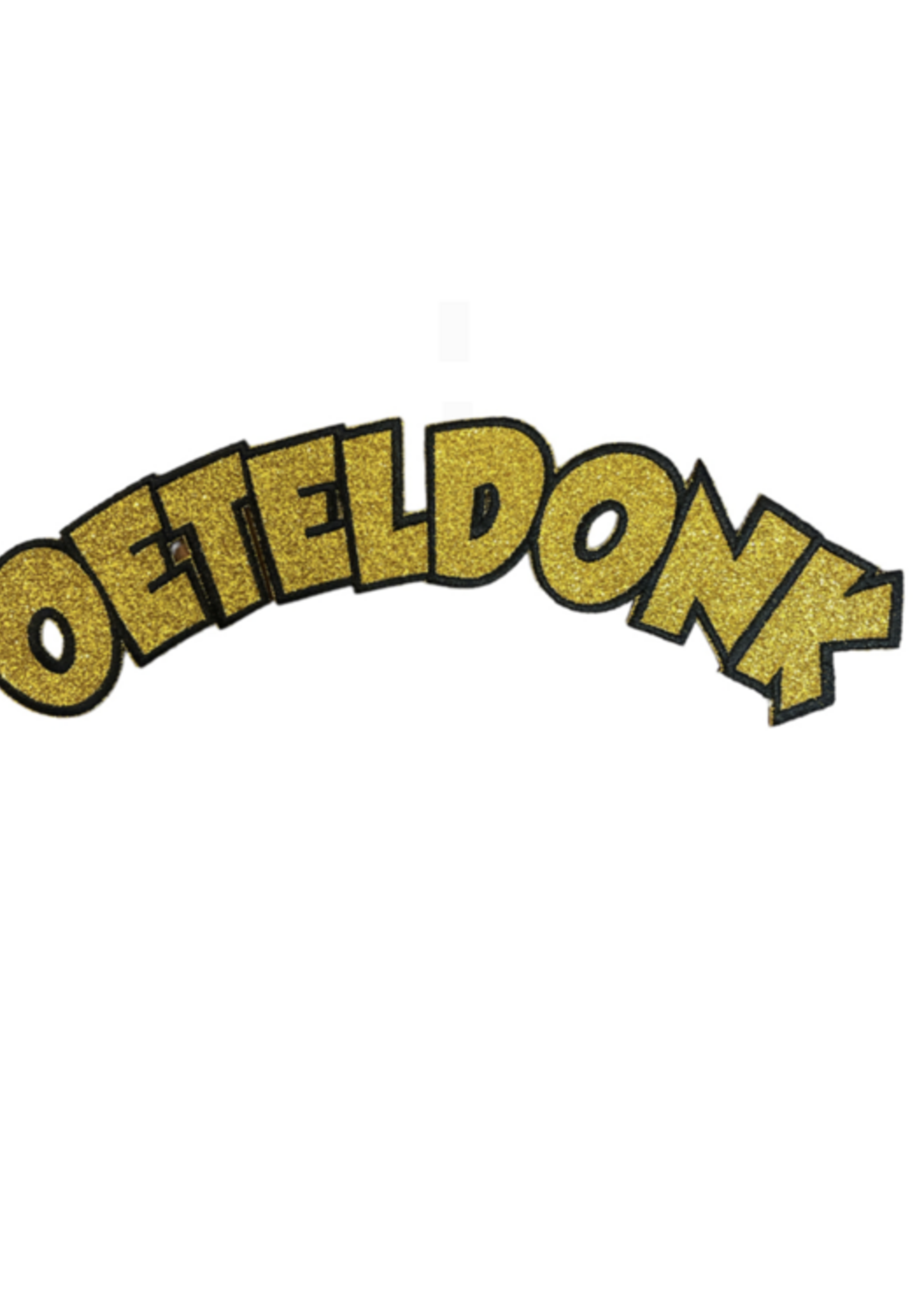 Party Planet Oeteldonk boog goud glitter