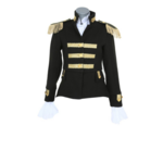 Party Planet Zwarte dames jas met gouden