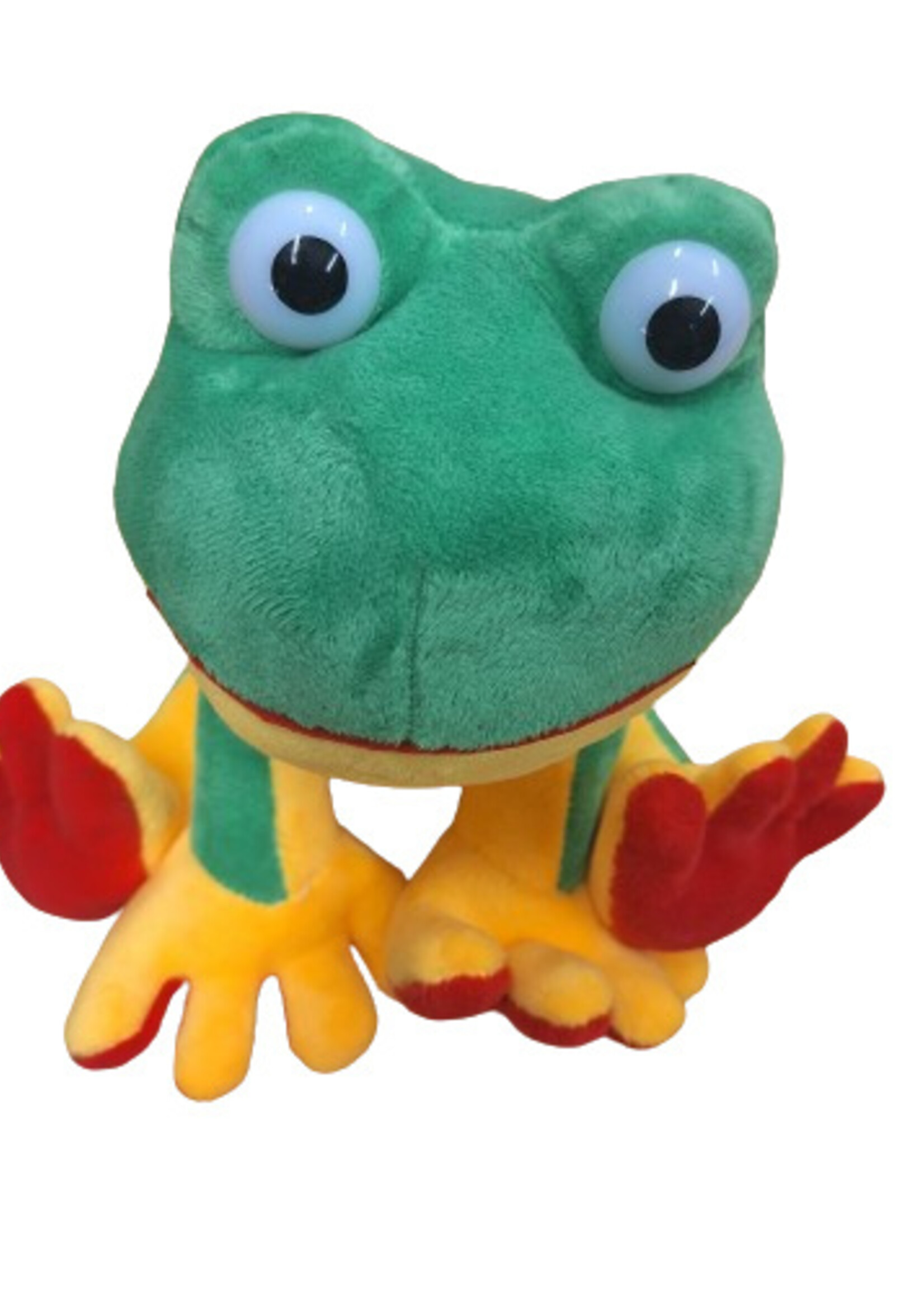 Party Planet Grote pluche kikker (20 cm)