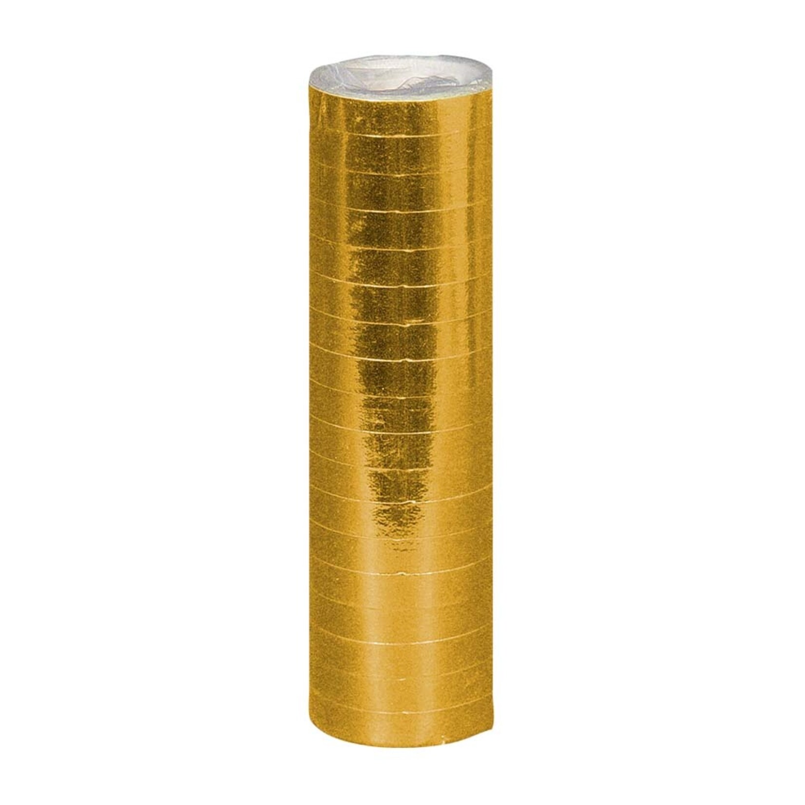 Party Planet Papieren serpentines Metallic goud