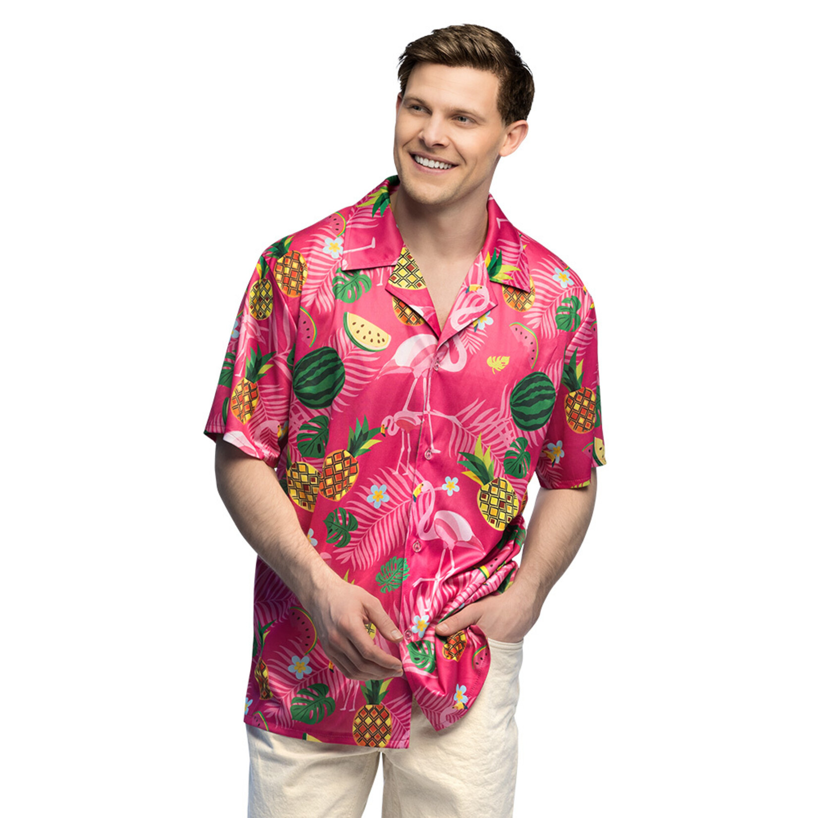 Party Planet Shirt Summer flamingo (XXL)