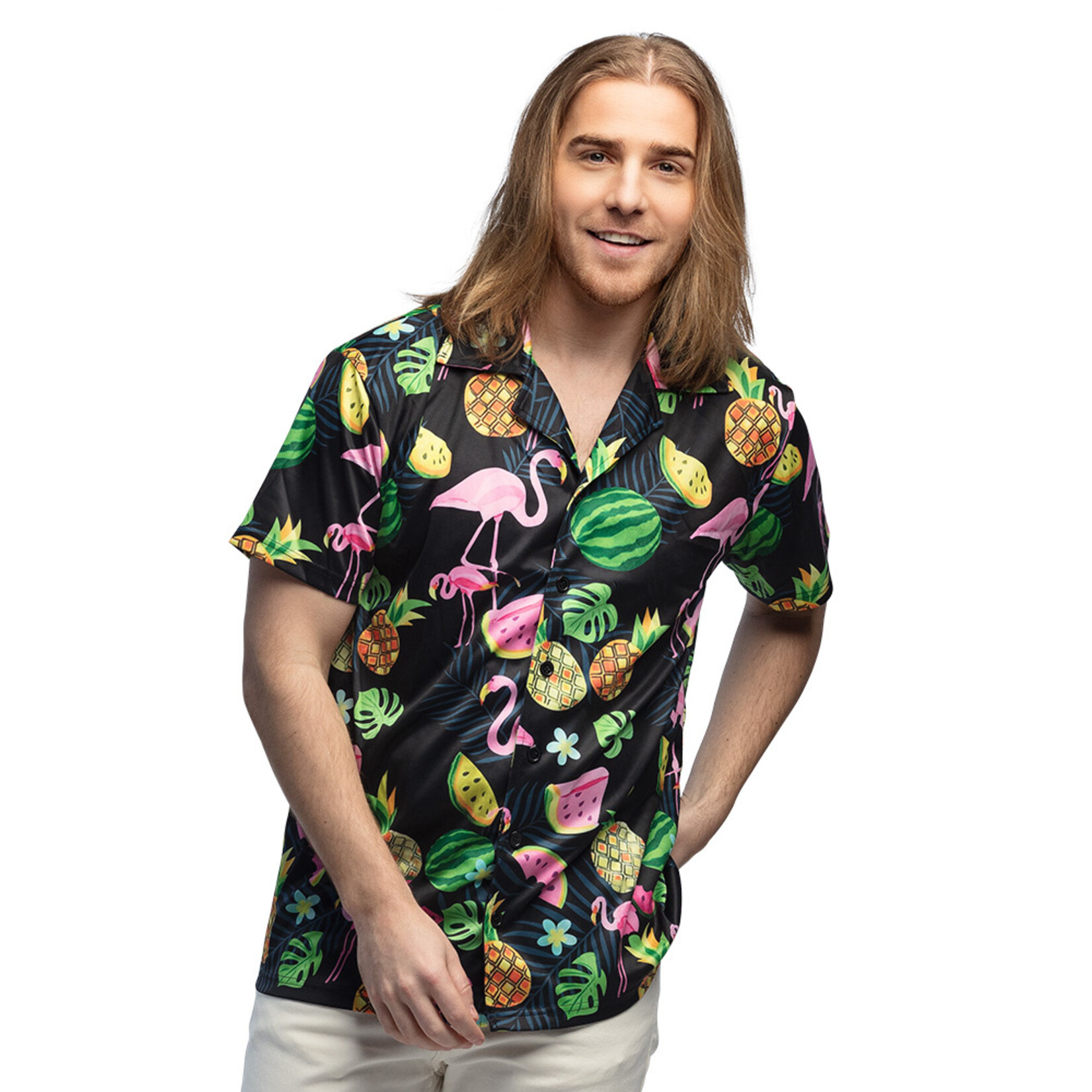 Party Planet Shirt Swinging flamingo (L)