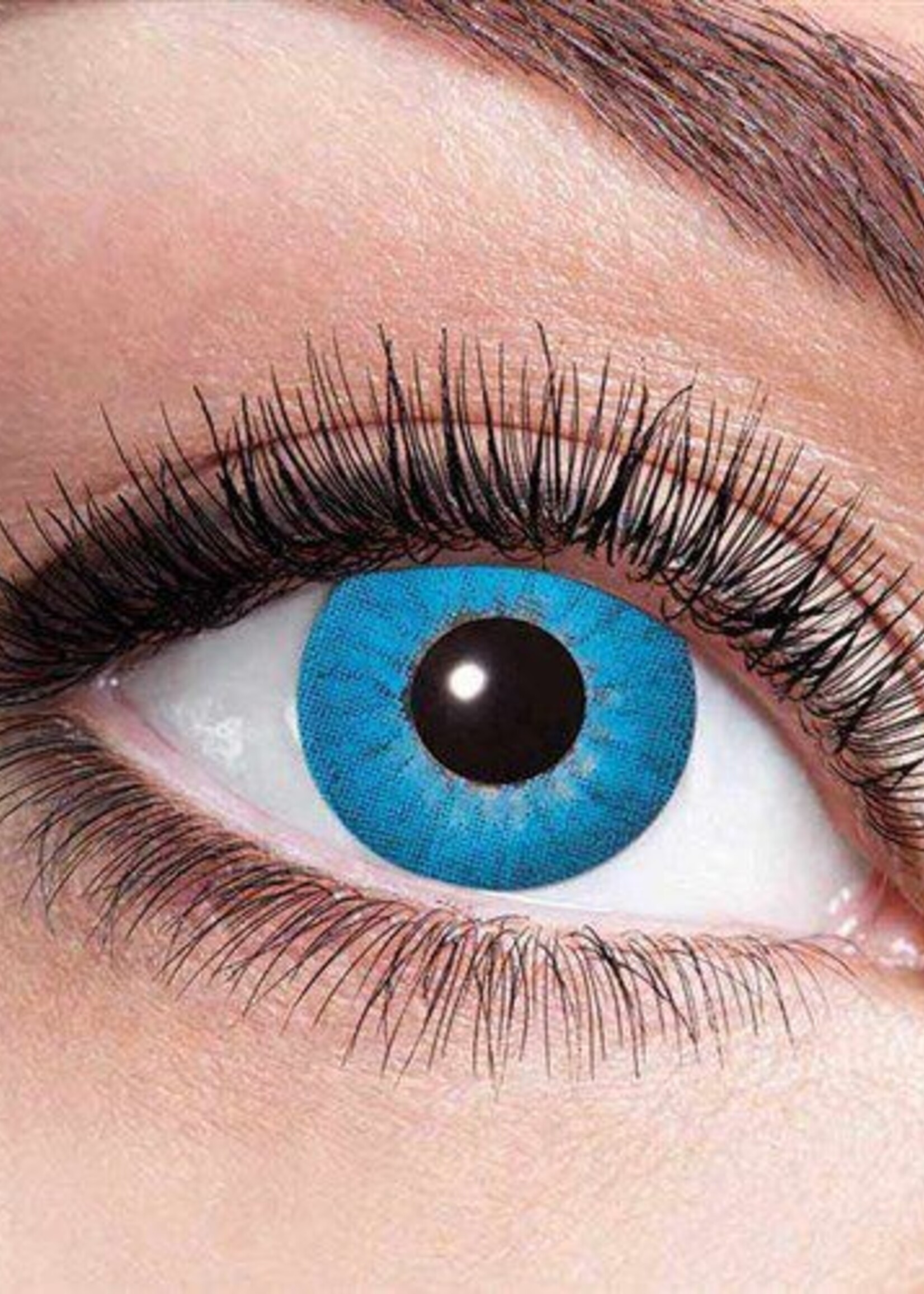 Party Planet Electro blue maandlenzen