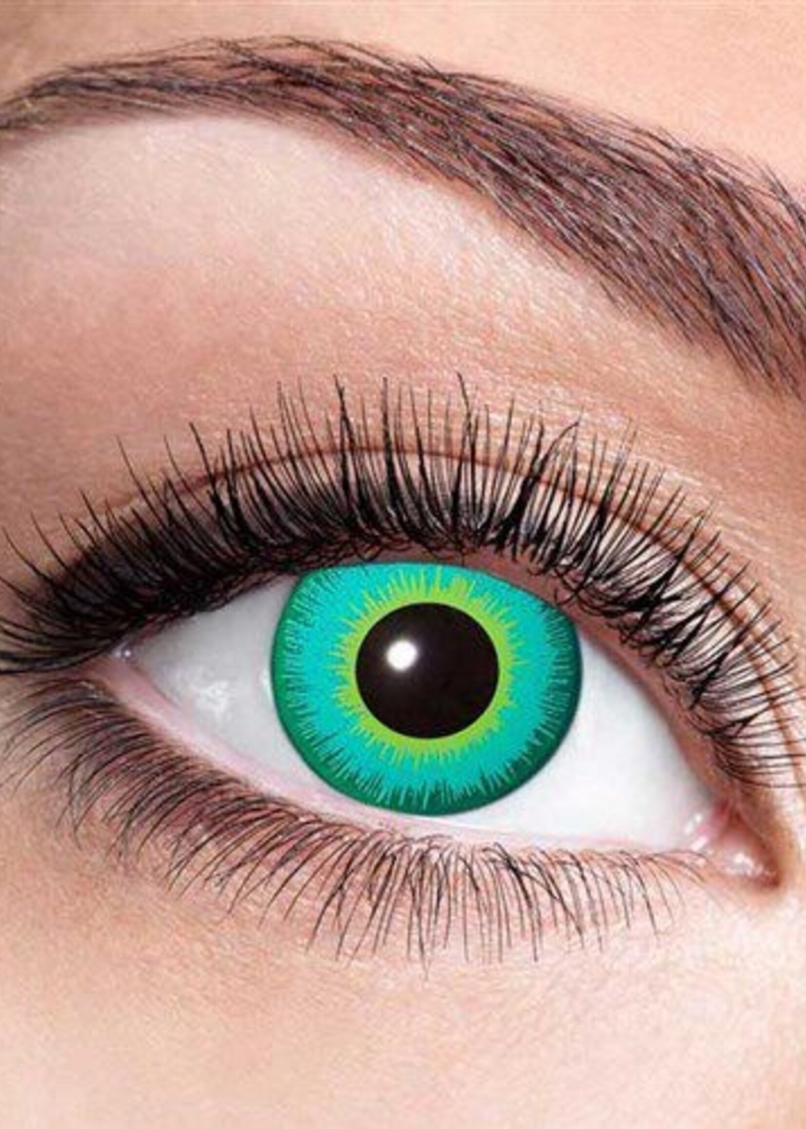 Party Planet Magic green eye maandlenzen