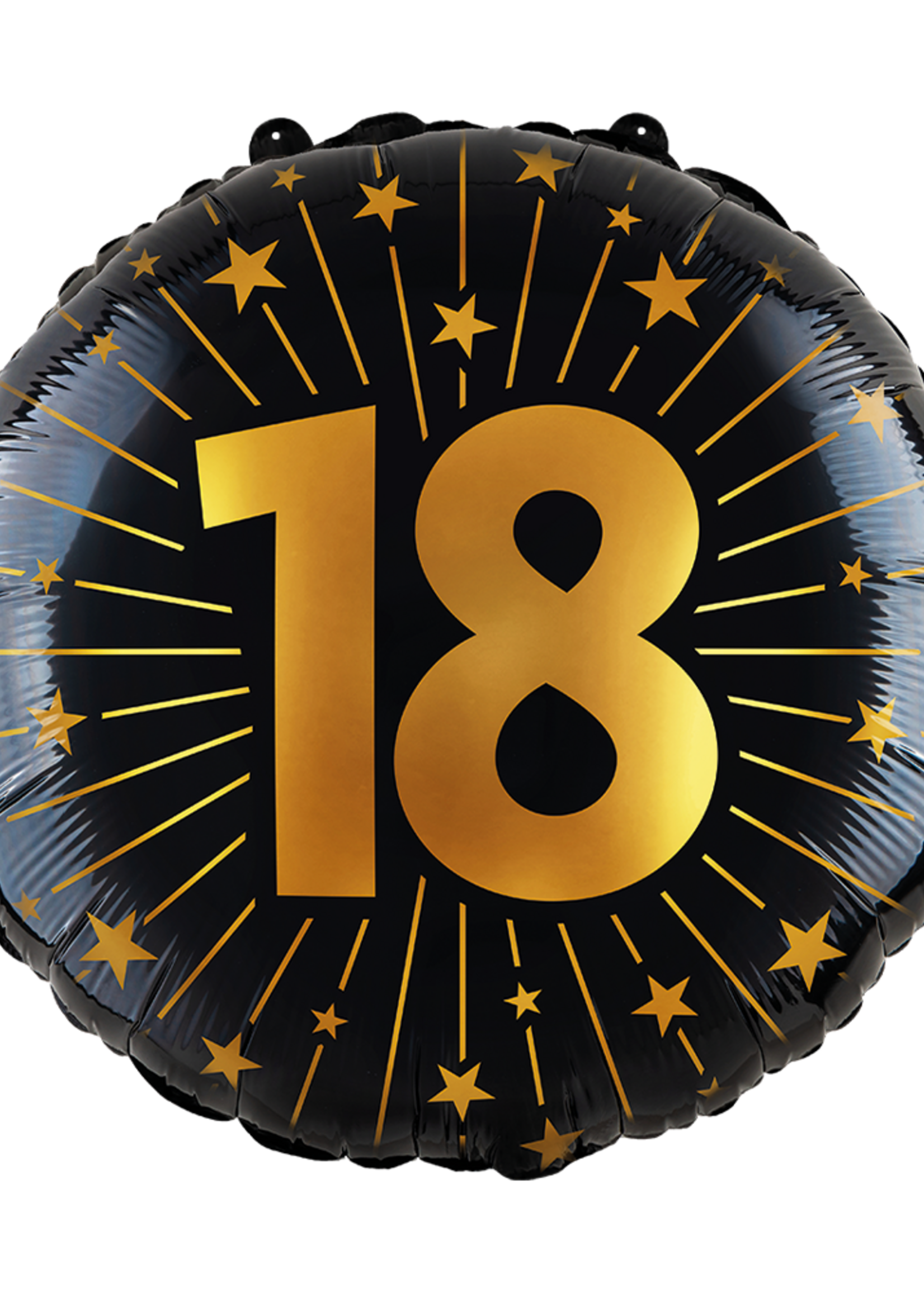 Party  Planet Folieballon 18″ - '18' Golden Celebrations