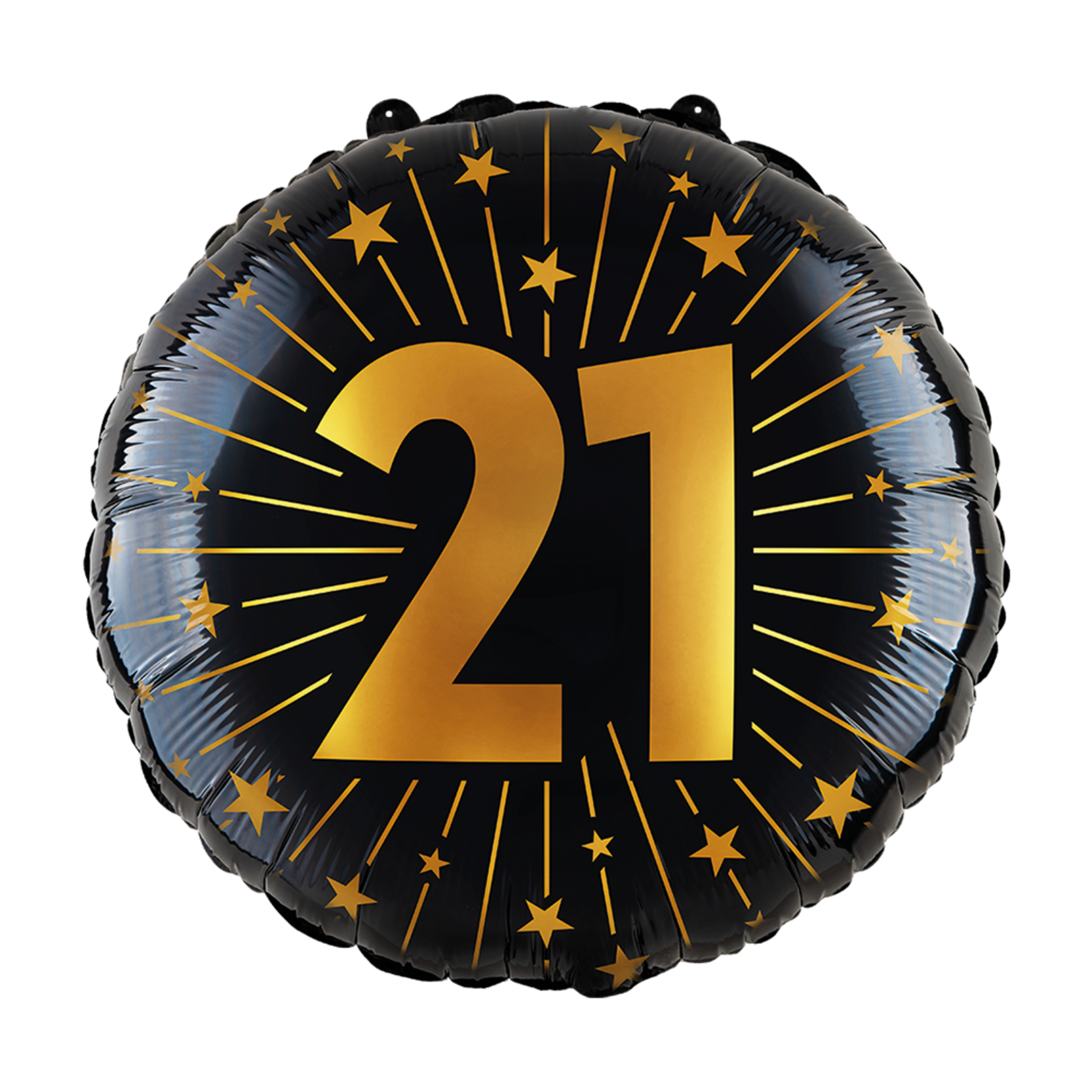 Party Planet Folieballon 18″ - '21' Golden Celebrations