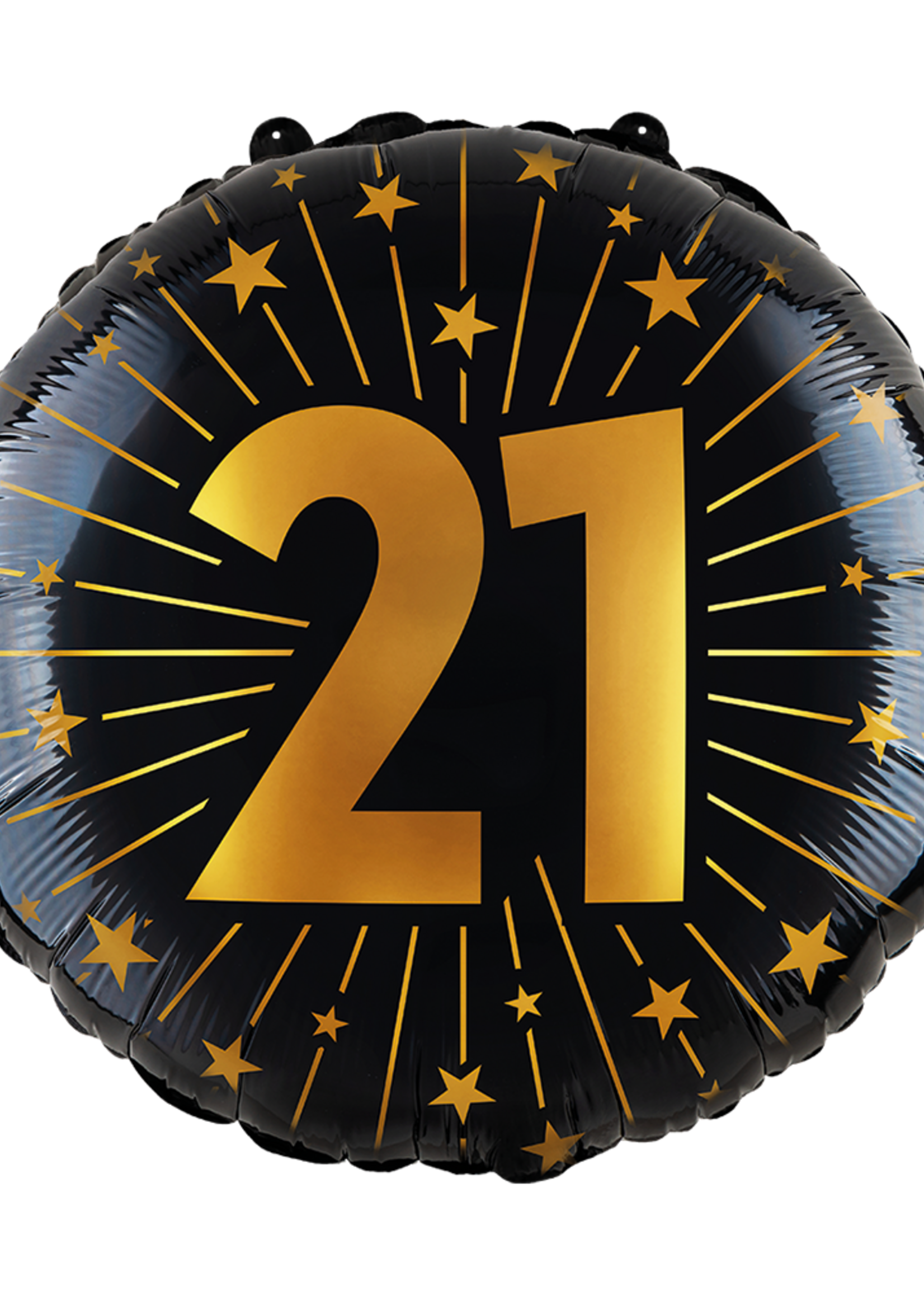 Party  Planet Folieballon 18″ - '21' Golden Celebrations