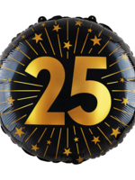 Party  Planet Folieballon 18″ - '25' Golden Celebrations