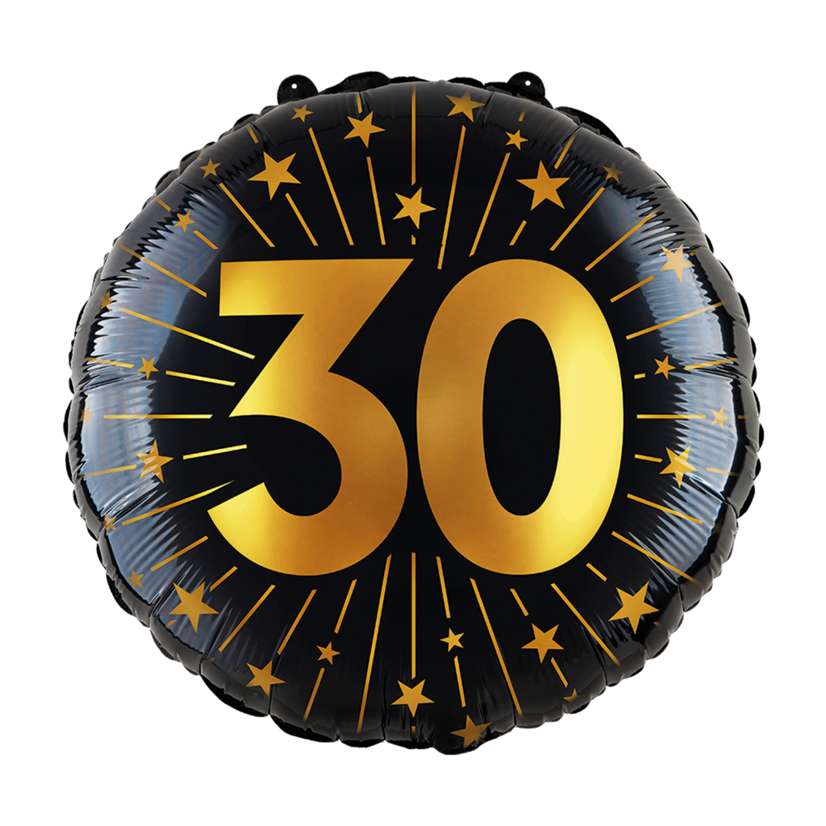 Party Planet Folieballon 18″ - '30' Golden Celebrations
