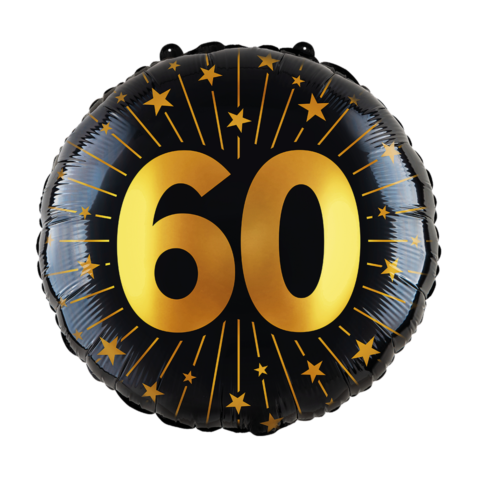 Party Planet Folieballon 18″ - '60' Golden Celebrations