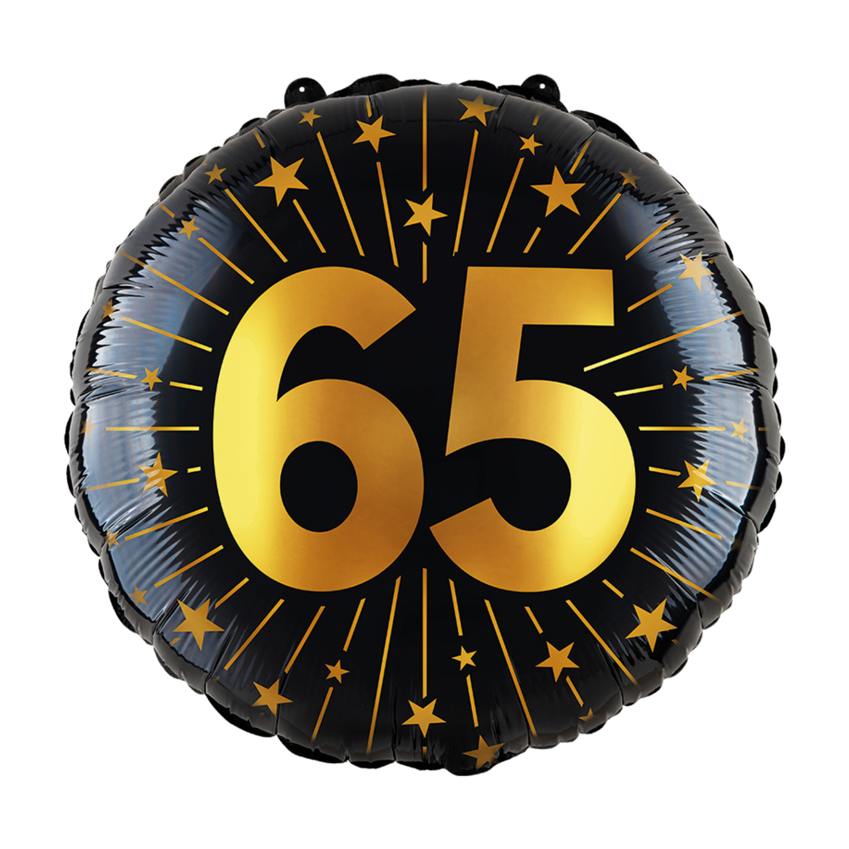 Party Planet Folieballon 18″ - '65' Golden Celebrations
