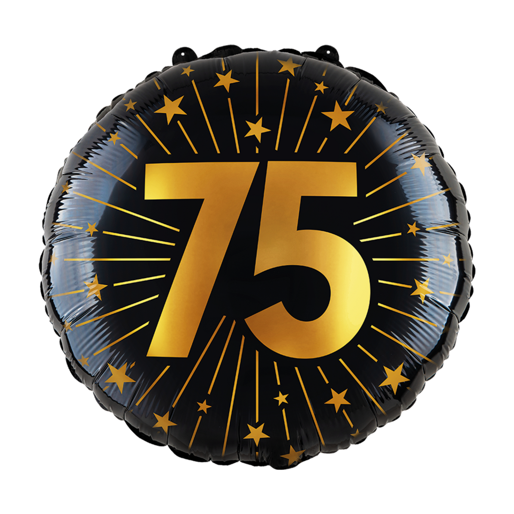 Party Planet Folieballon 18″ - '75' Golden Celebrations