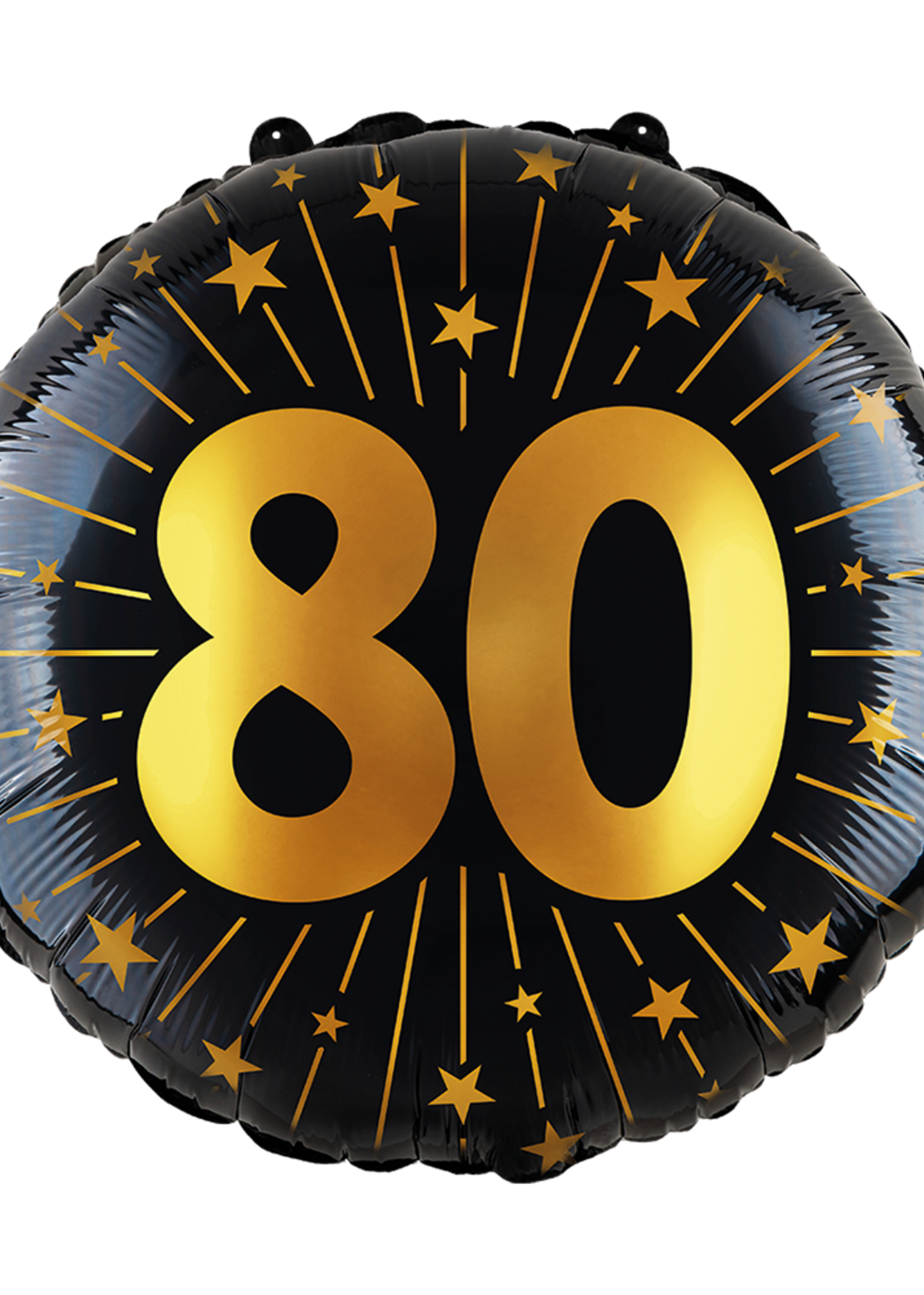 Party  Planet Folieballon 18″ - '80' Golden Celebrations