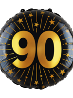 Party  Planet Folieballon 18″ - '90' Golden Celebrations