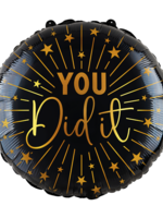 Party  Planet Folieballon 18″ - You did It Golden Celebrations