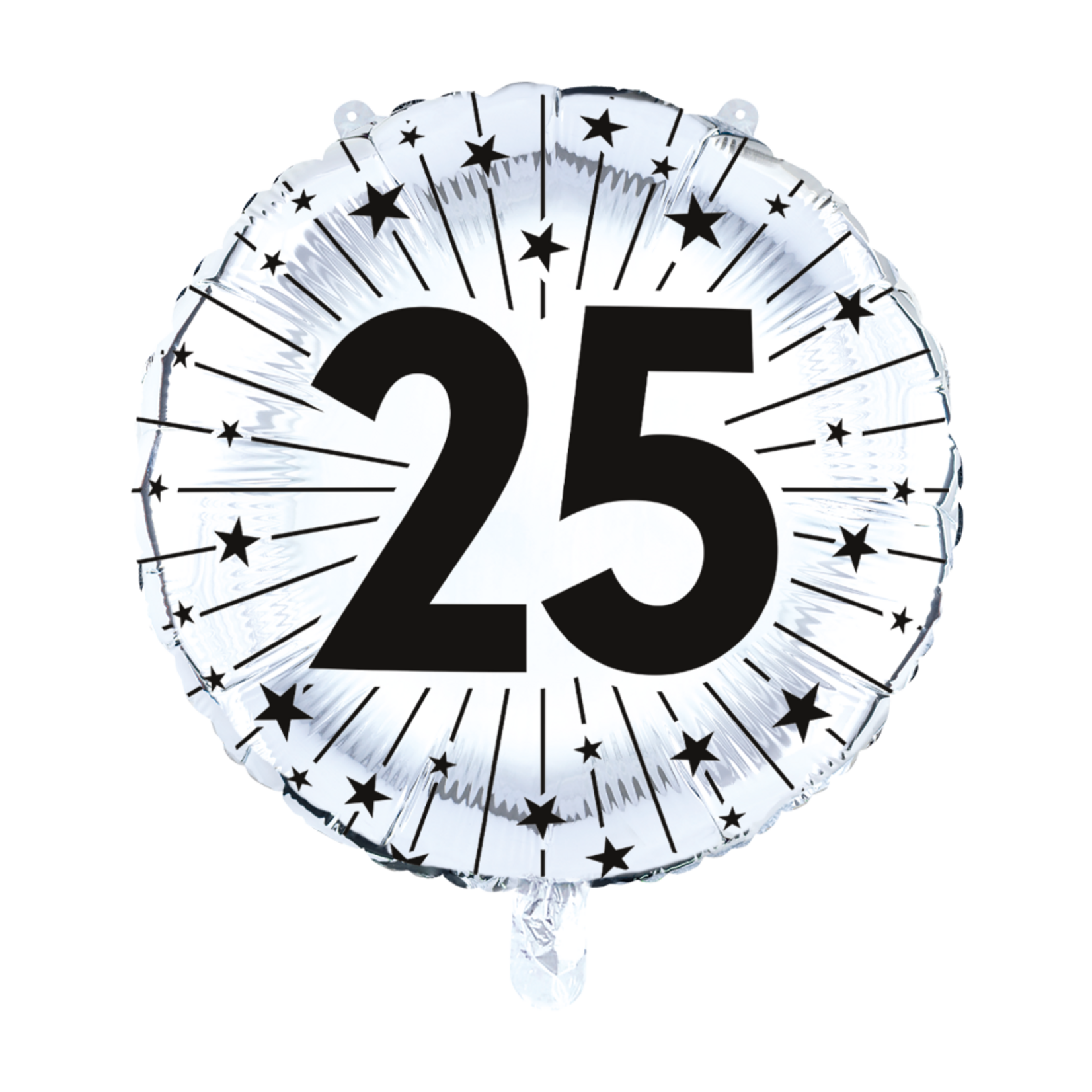 Party Planet Folieballon 18″ - '25' zilver