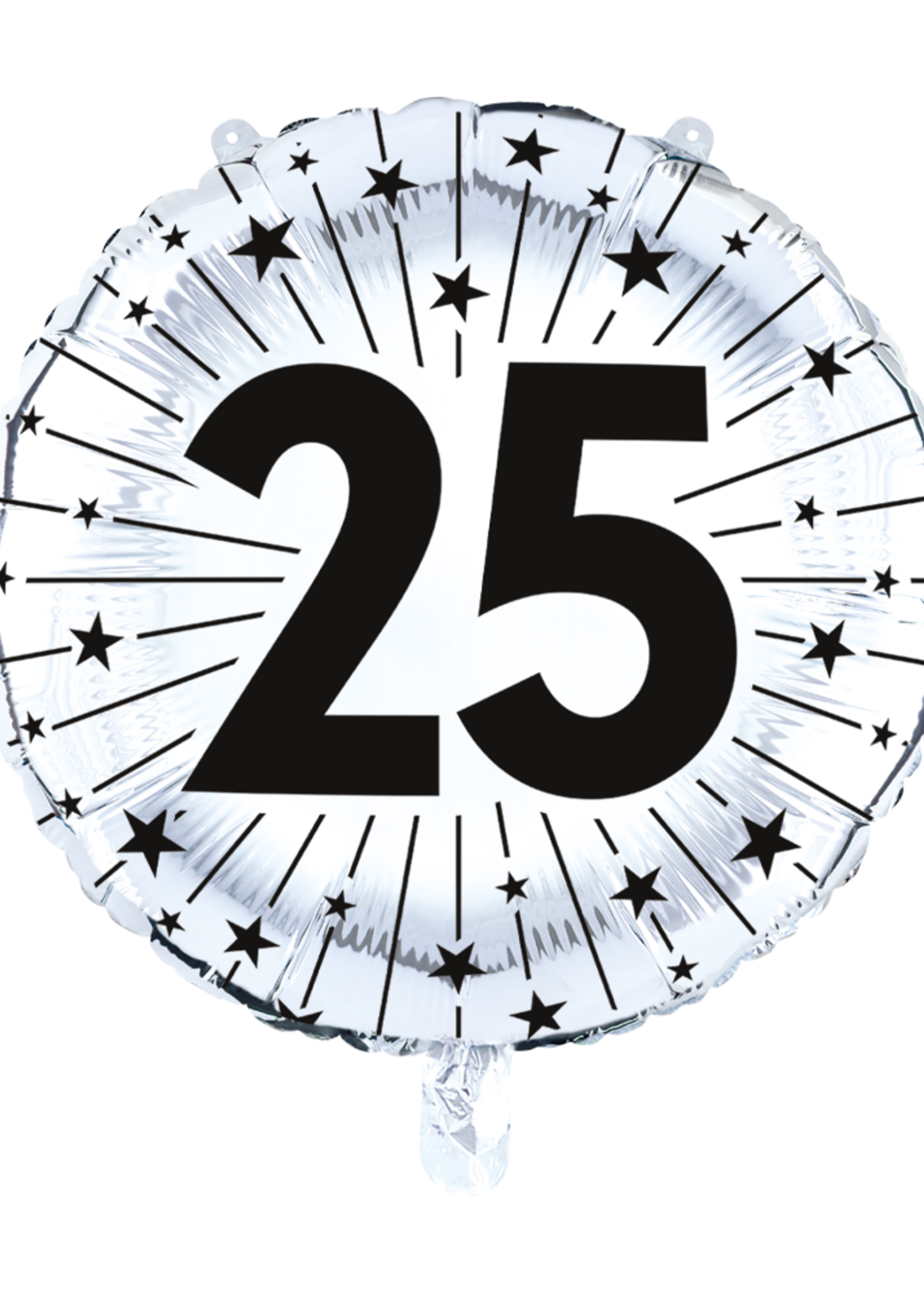 Party  Planet Folieballon 18″ - '25' zilver