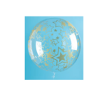 Party Planet 24" Crystal Globe Goldene Sterne