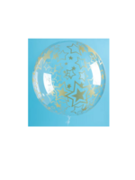 Party Planet 24" Crystal Globe Goldene Sterne