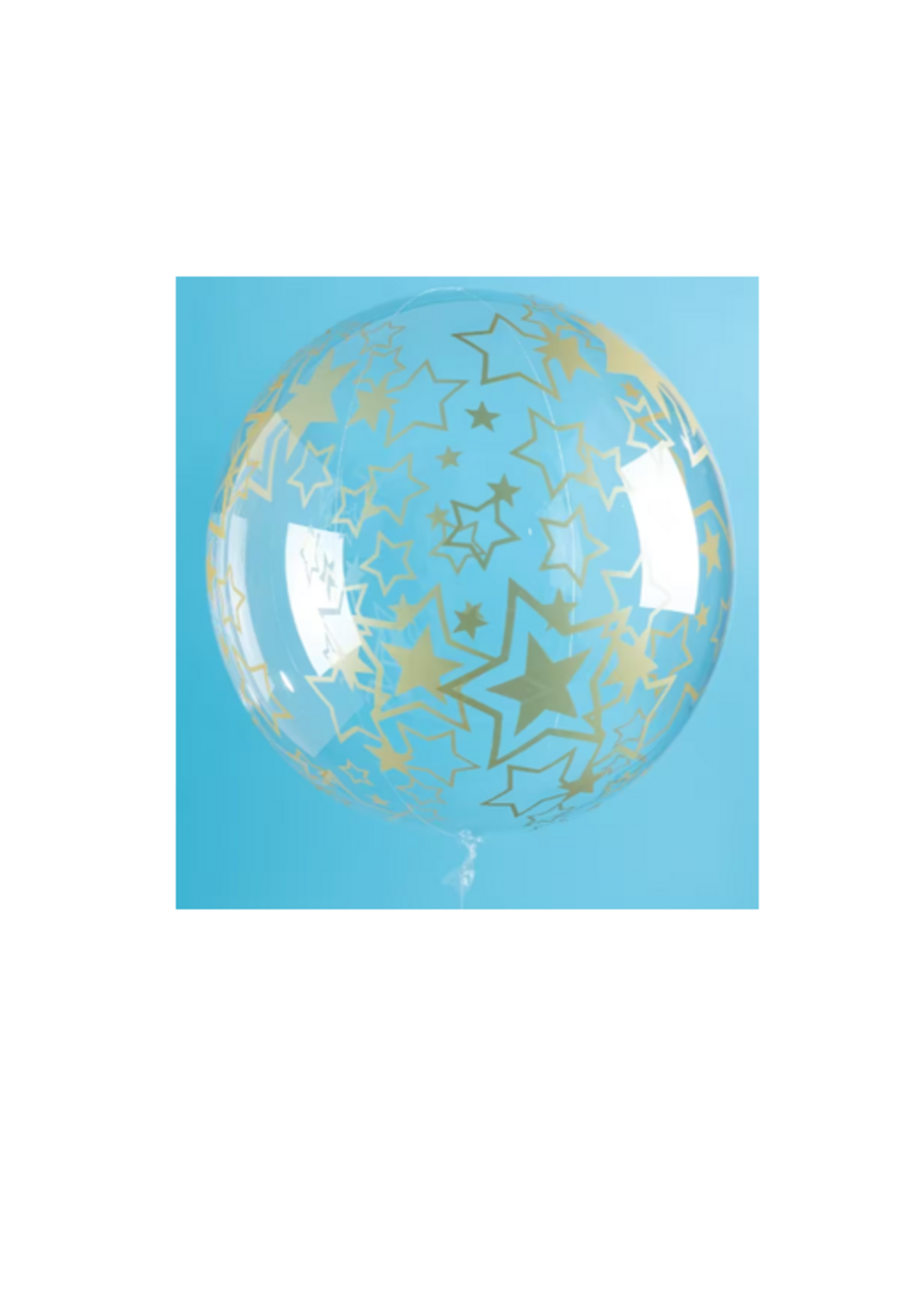 Party  Planet 24" Crystal Globe Goldene Sterne