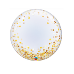 Party Planet 24" Deko Bubble Gold Confetti Dots
