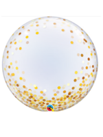 Party Planet 24" Deko Bubble Gold Confetti Dots