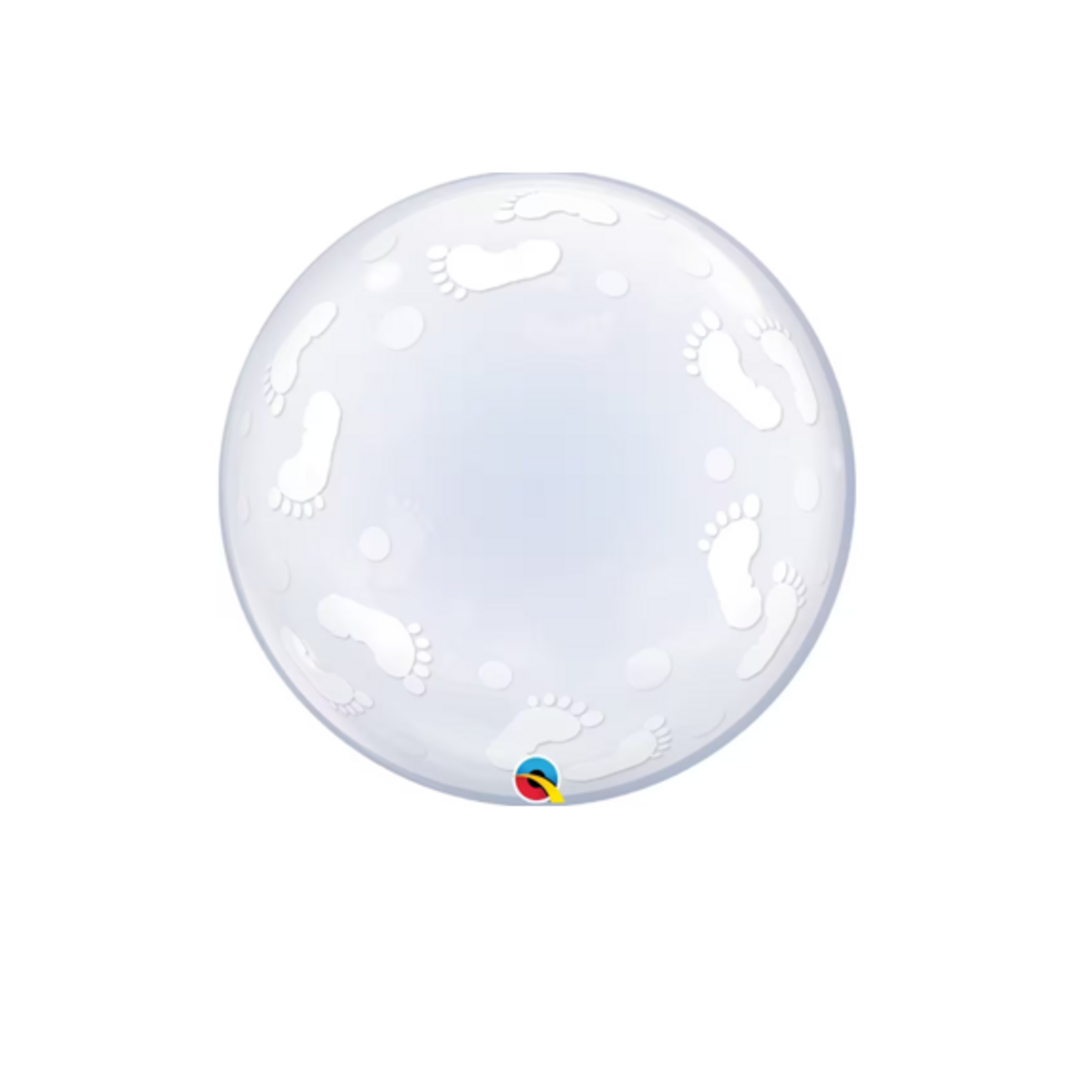 Party Planet 24" Deko Bubble Baby Footprints