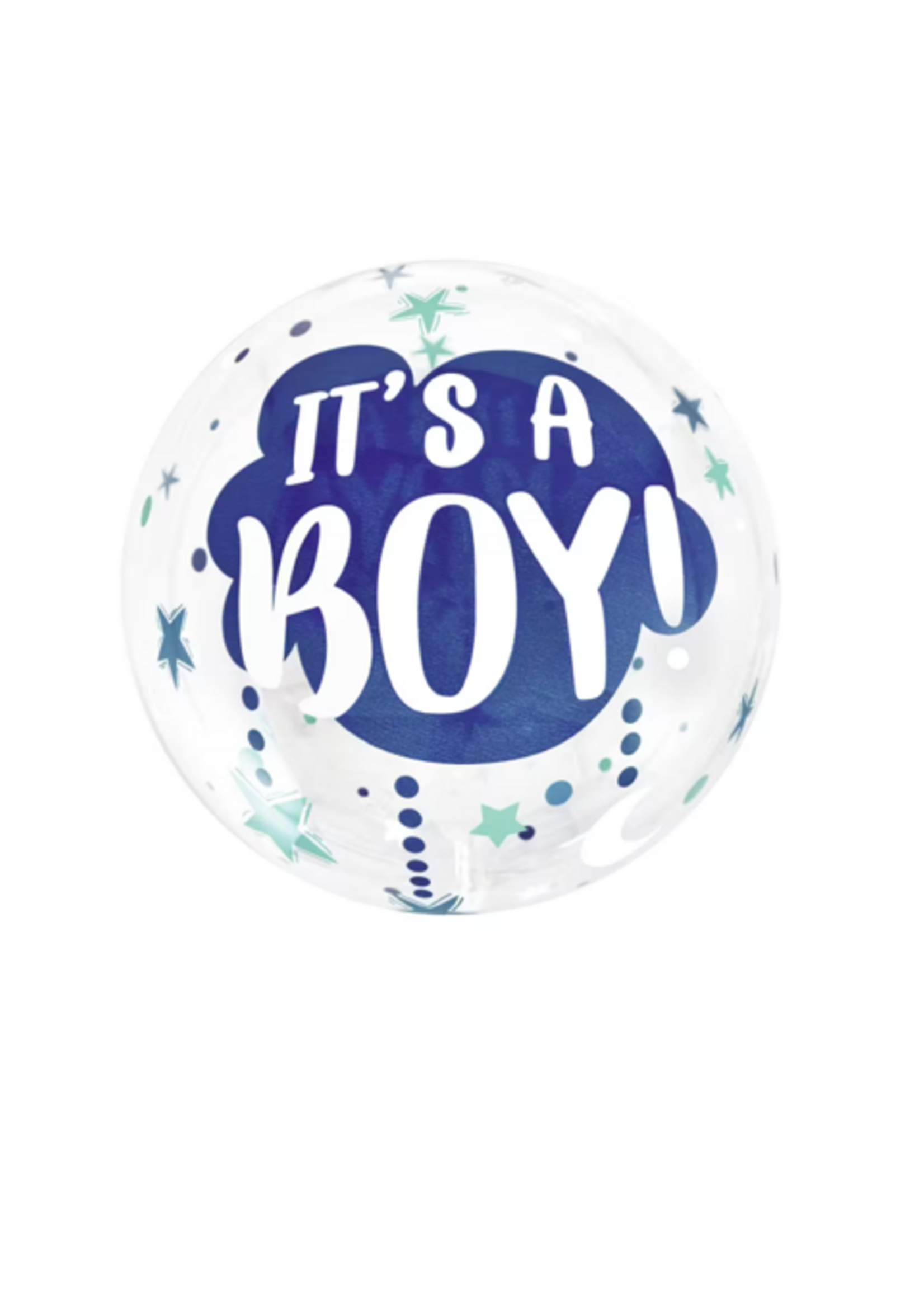 Party  Planet 24" Crystal Globe "It's a boy" (mit Hochglanzdruck)