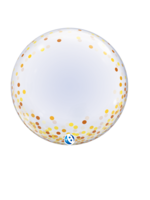 Party Planet 24" Deko Bubble Gold Confetti Dots