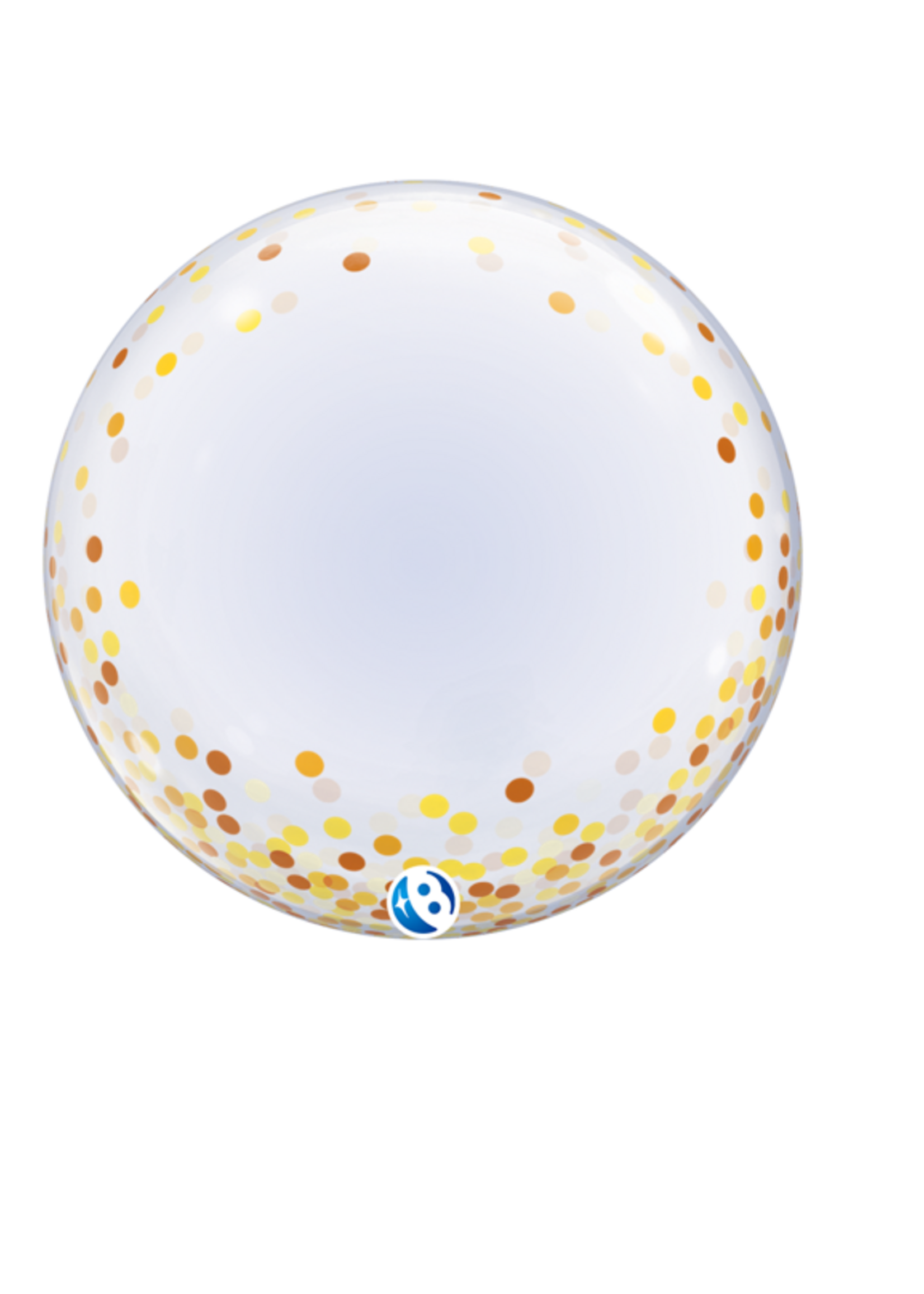Party  Planet 24" Deko Bubble Gold Confetti Dots