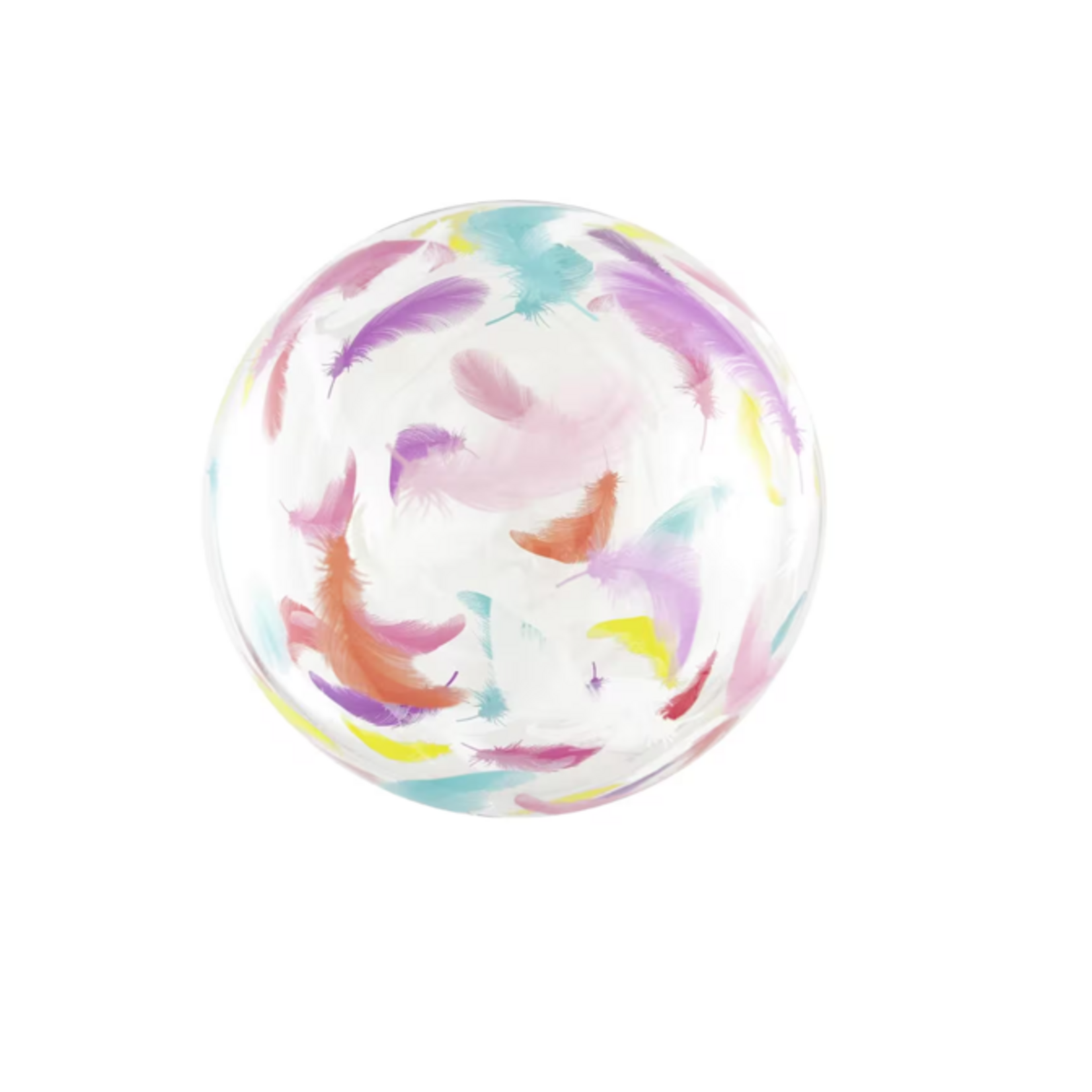 Party Planet 24" Crystal Globe "Colorful Feathers"