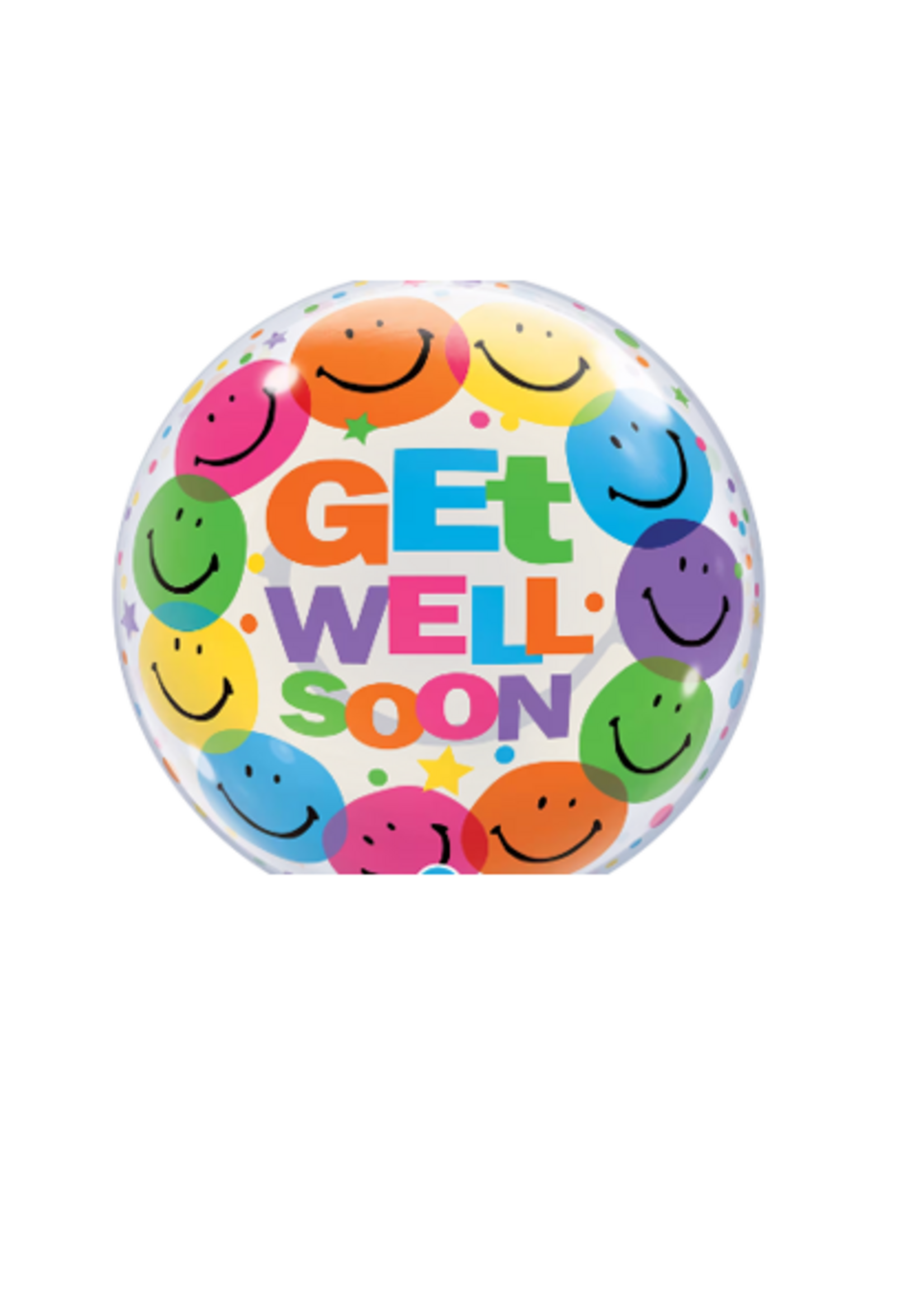 Party  Planet 22" Single Bubble Get Well Soon