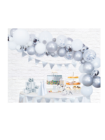 Party  Planet Ballondeco bouwpakket zilver