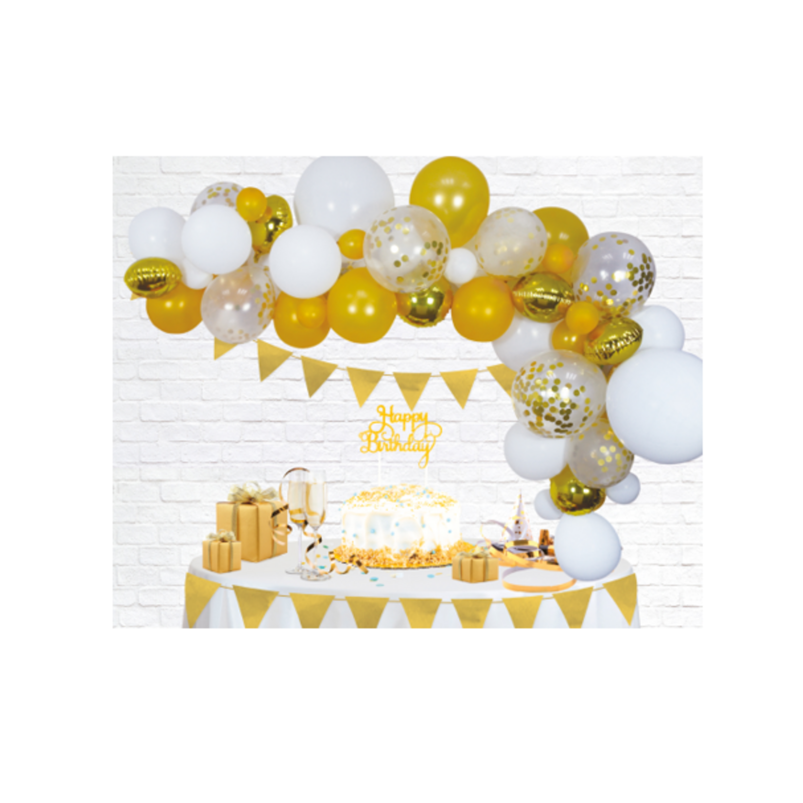 Party Planet Ballondeco bouwpakket goud