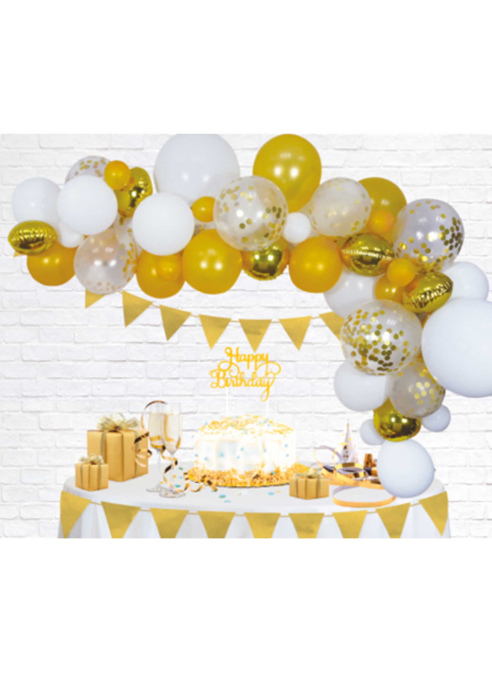 Party  Planet Ballondeco bouwpakket goud