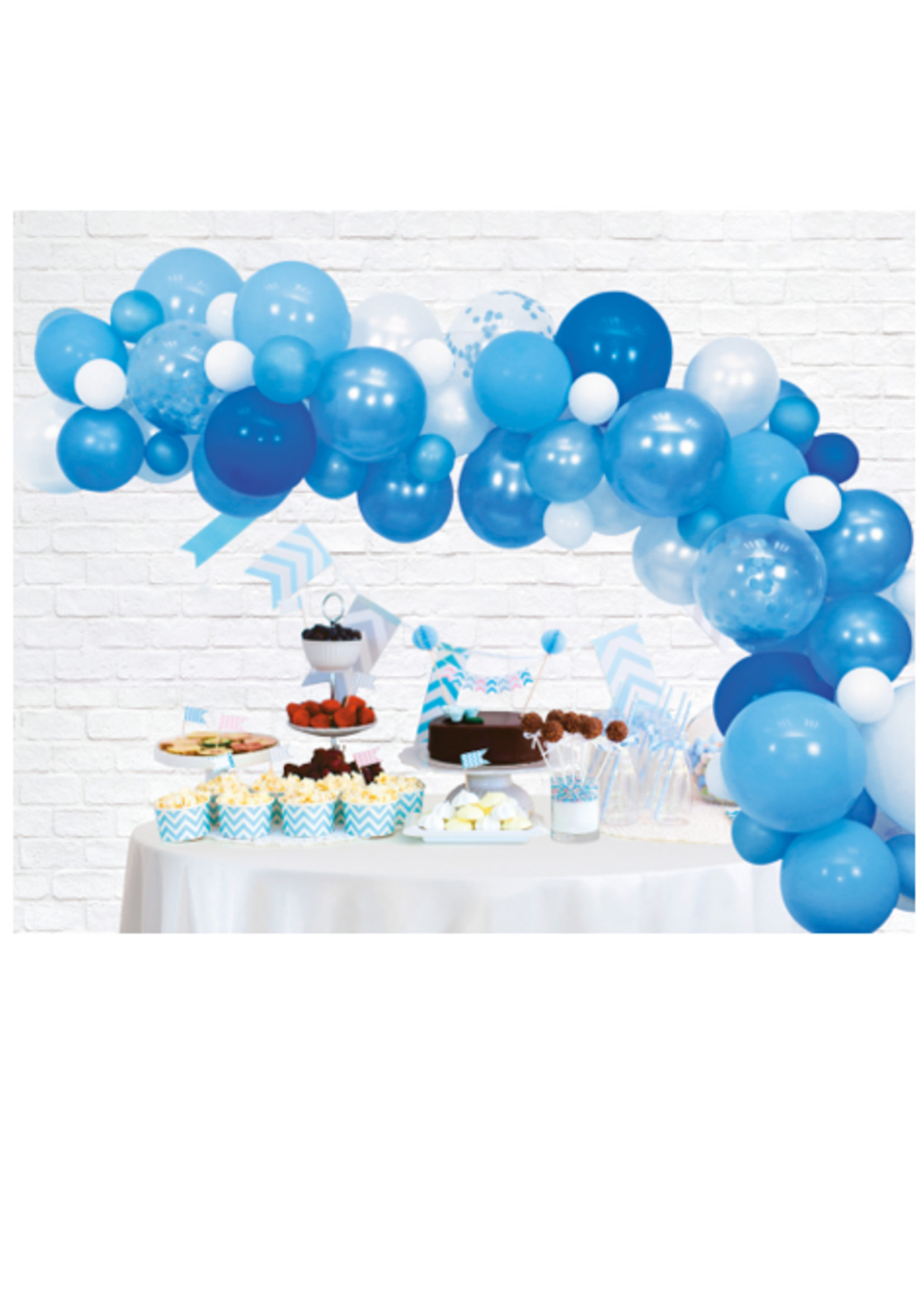 Party  Planet Ballondeco bouwpakket blauw