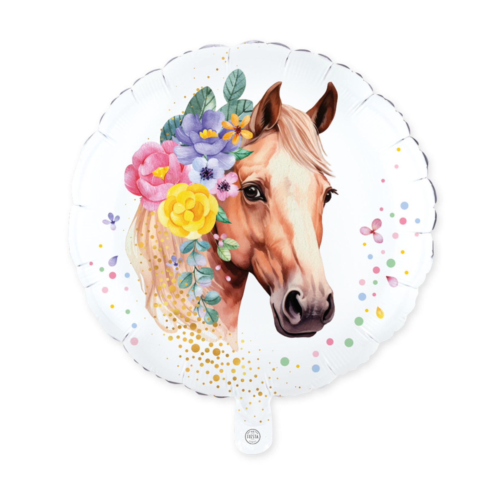 Party Planet Folieballon 18″ rond – Horses