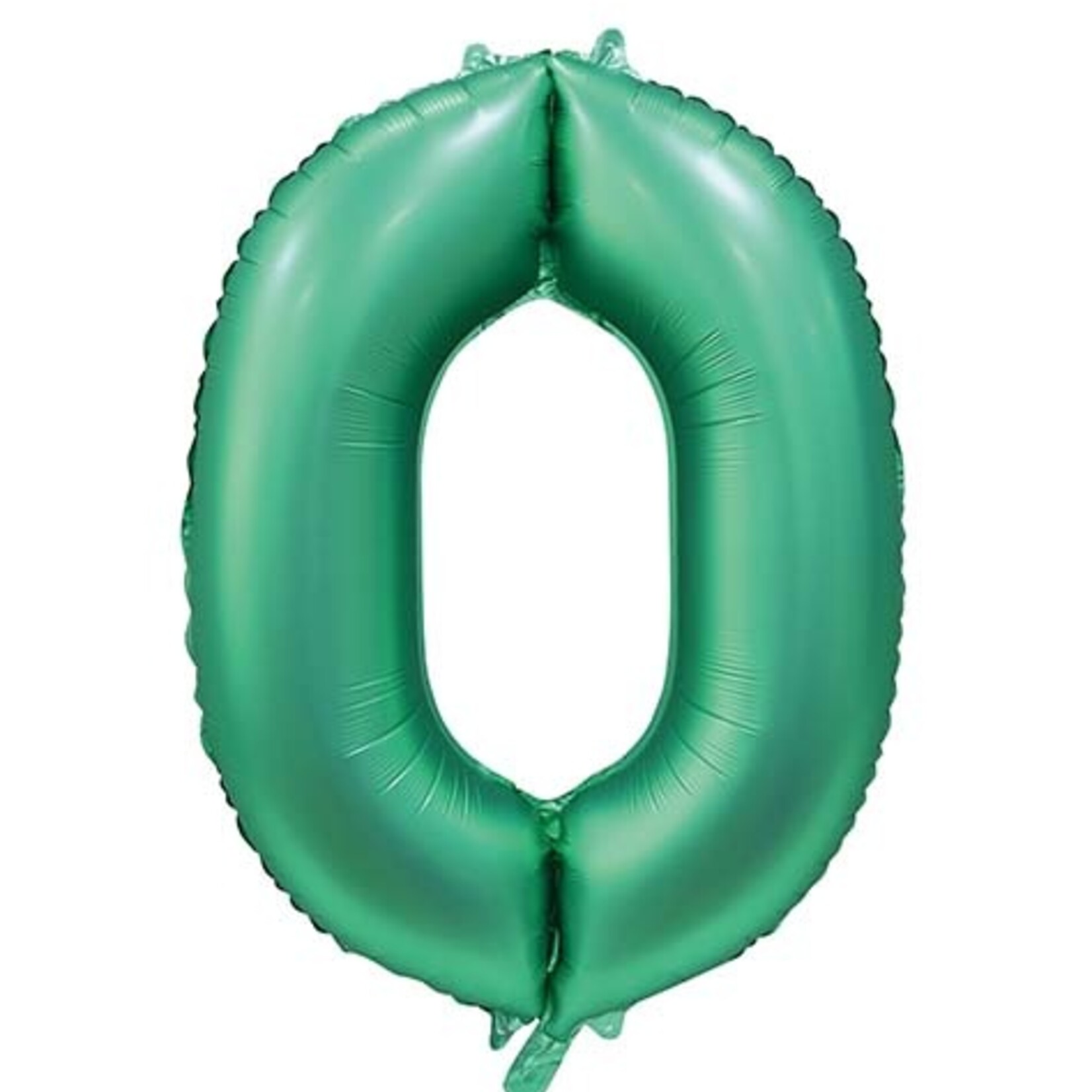 Party Planet Folieballon 34″ nr. 0 satijn groen