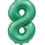 Party Planet Folieballon 34″ nr. 8 satijn groen