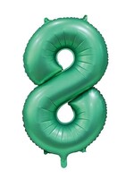 Party Planet Folieballon 34″ nr. 8 satijn groen